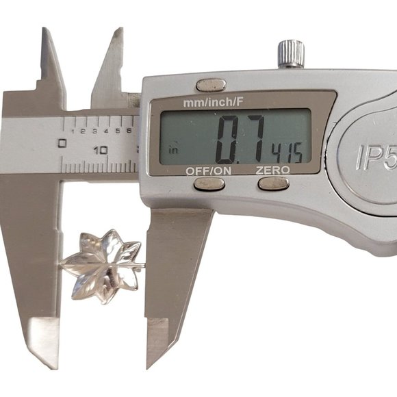 Sterling Silver Old Leaf Double Butterfly Clutch Back Military Uniform Pin E68 - Picture 6 of 7